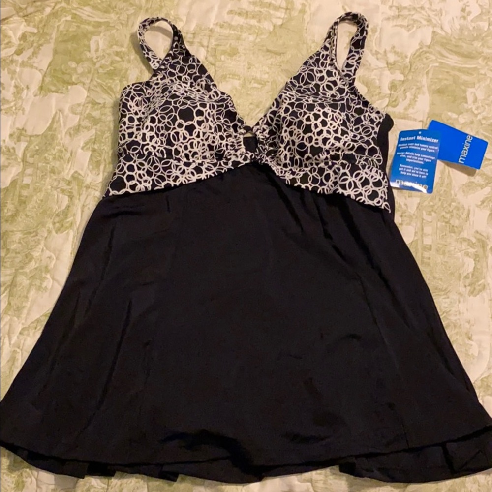 💋Maxine empire waist swim dress